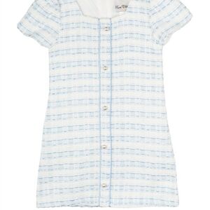 Rare Editions Blue and White Formal Dress